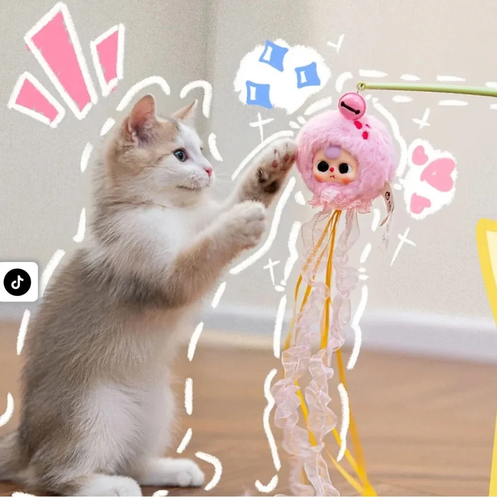 Baby Three Cat Teasing Stick Blind Box 🐾